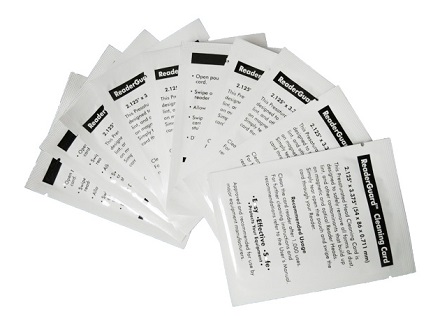 Cleaning cards for thermal printheads